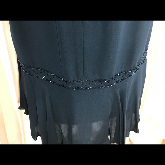 Black cocktail dress with diamanté accent - Picture 7 of 8